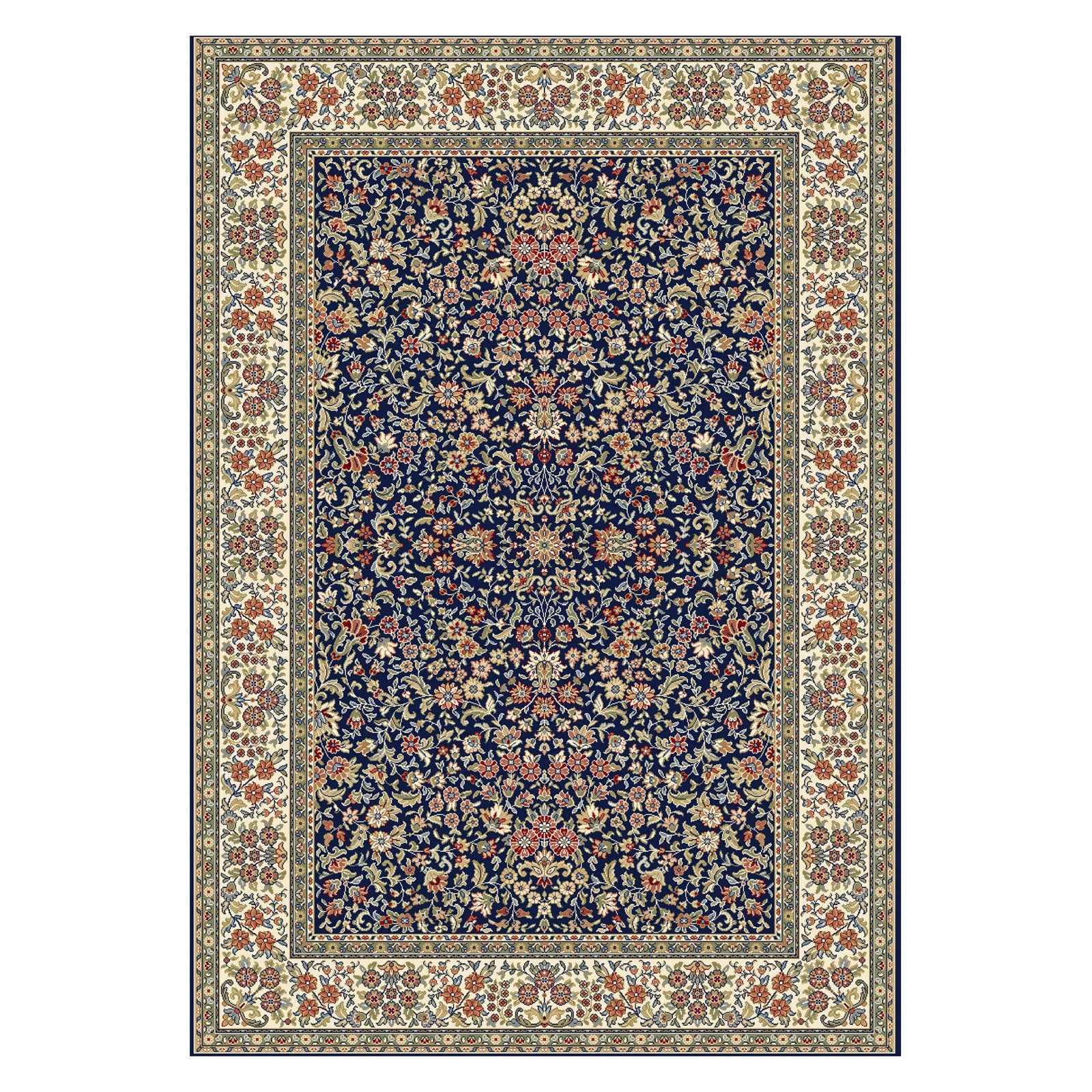 AN912570783434 Ancient Garden 7 ft. 10 in. x 11 ft. 2 in. 57078-3434 Rug - Blue/Ivory