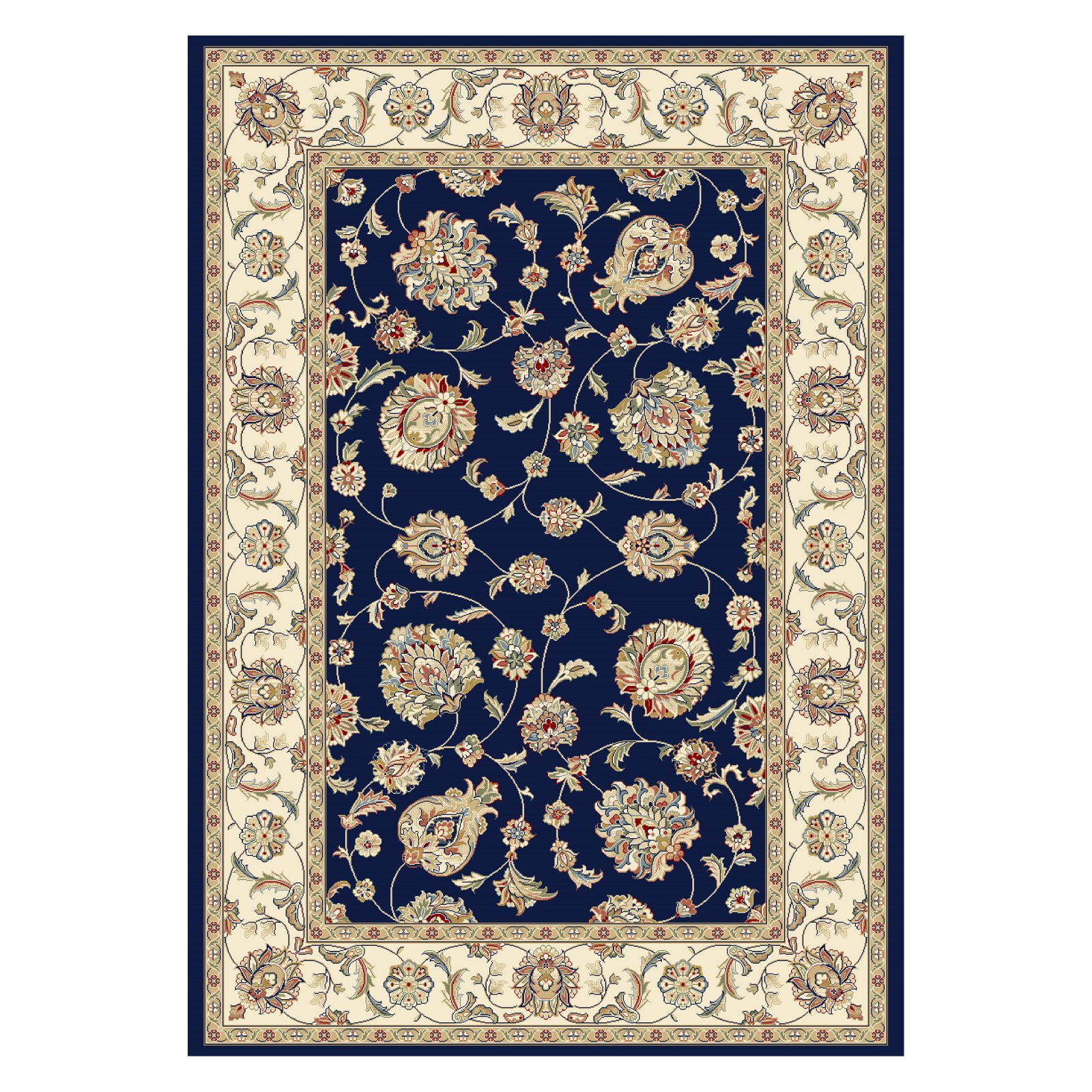 AN912573653464 Ancient Garden 7 ft. 10 in. x 11 ft. 2 in. 57365-3464 Rug - Blue/Ivory