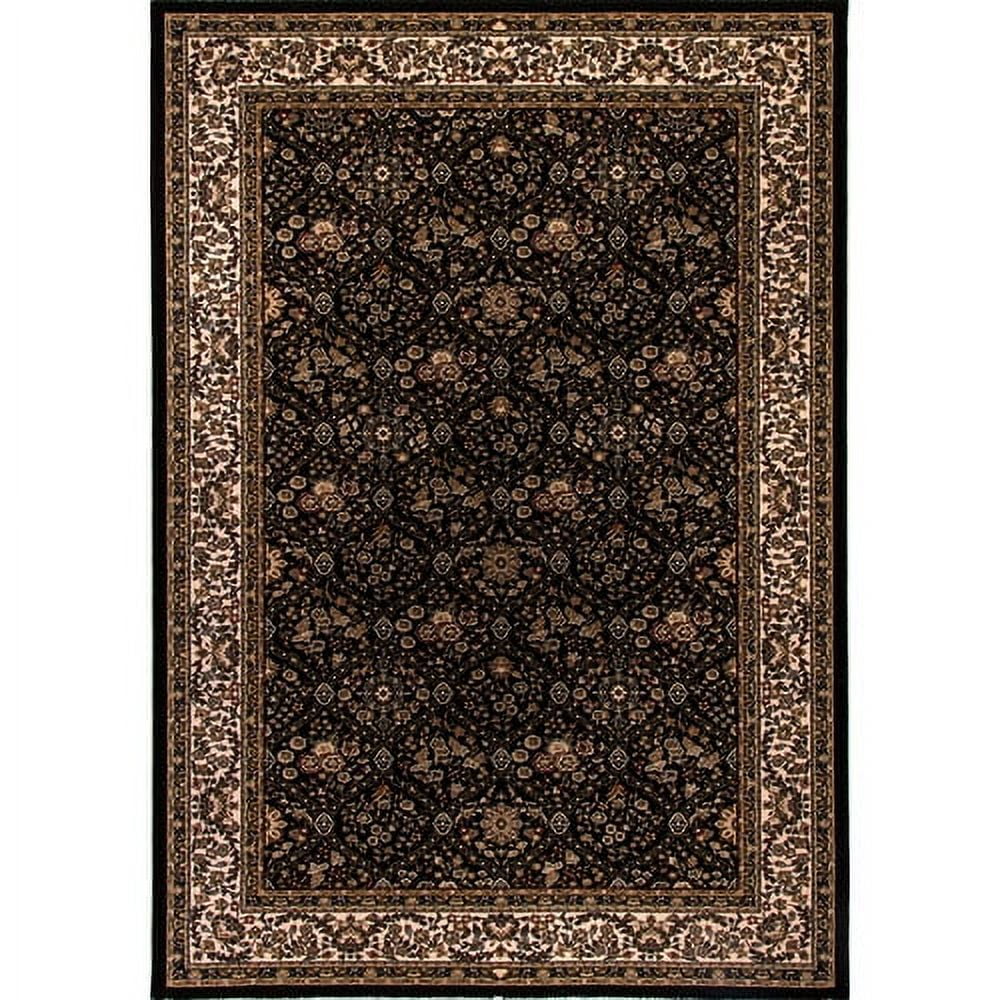 BR287211090 Brilliant 2 ft. 9 in. x 8 ft. 2 in. 7211-090 Rug - Black