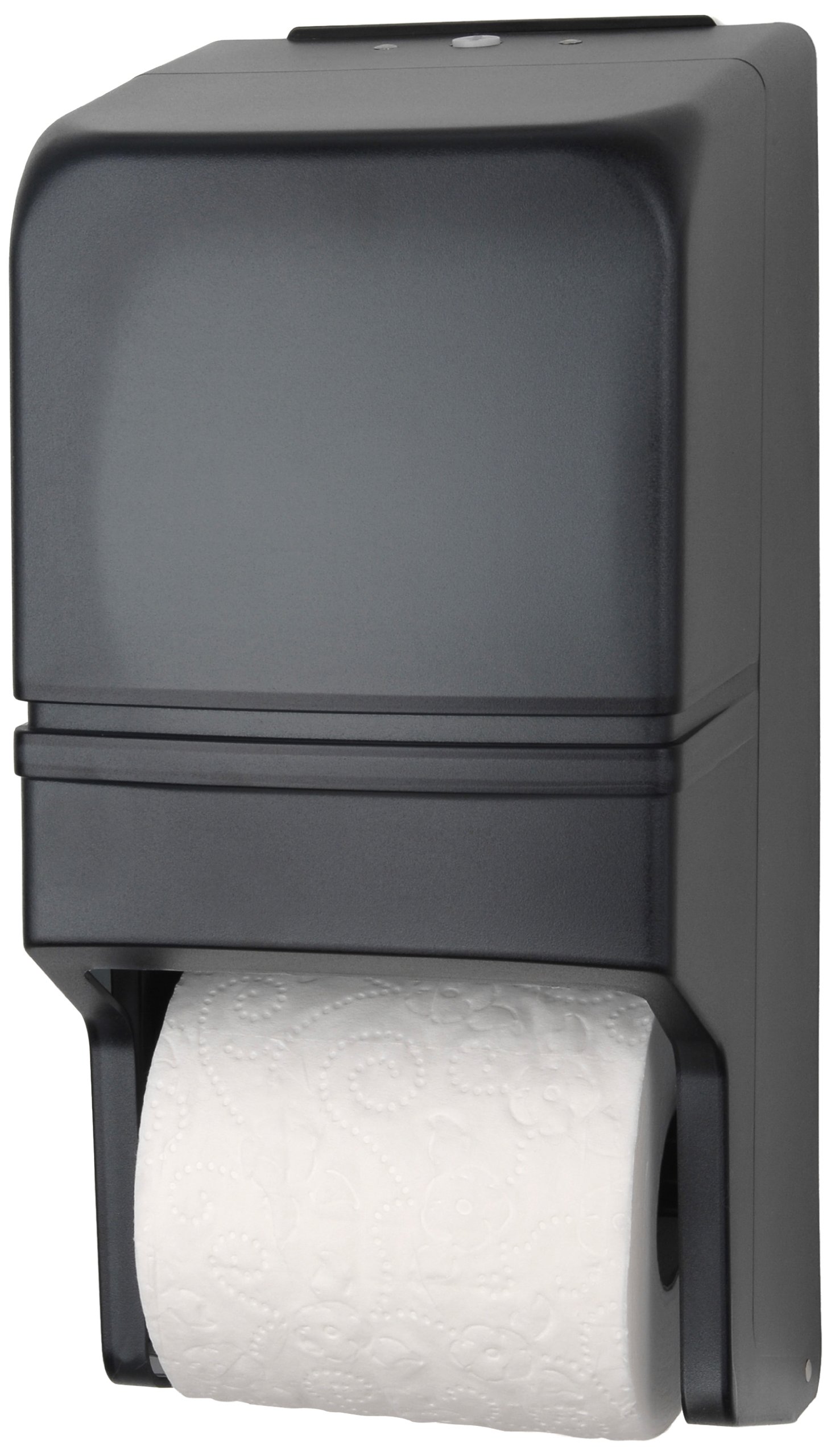 Two Roll Standard Tissue Dispenser in Dark Translucent