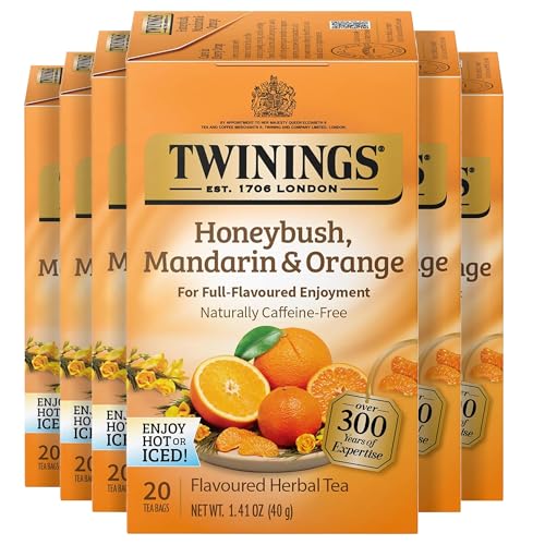 TWINING TEA TEA HRBL UNWIND HNYBSH MDRN OR-20 BG -Pack of 6