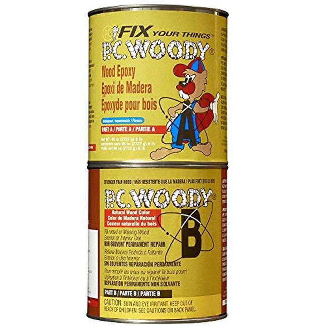 Woody Wood Epoxy Paste Protective Coating 96 Oz for Durable Repair-image