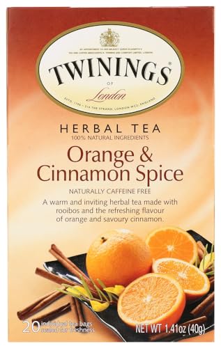 Twinings Orange Cinnamon Spice Tea 20 Bag -Pack of 6