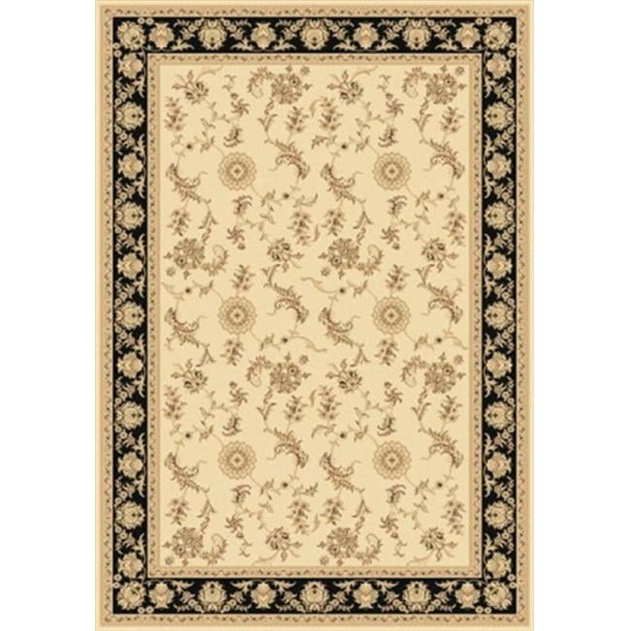 LE2858017190 Legacy 2.2 x 7.7 58017-190 Rug - Ivory-Black