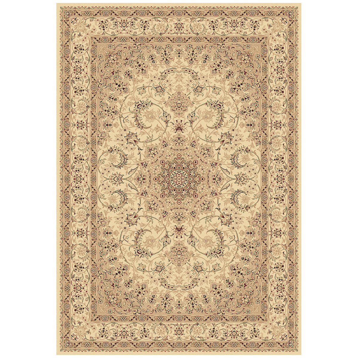 Legacy Ivory Rectangle Rug - 7.10 x 10.10 ft - Premium Polypropylene