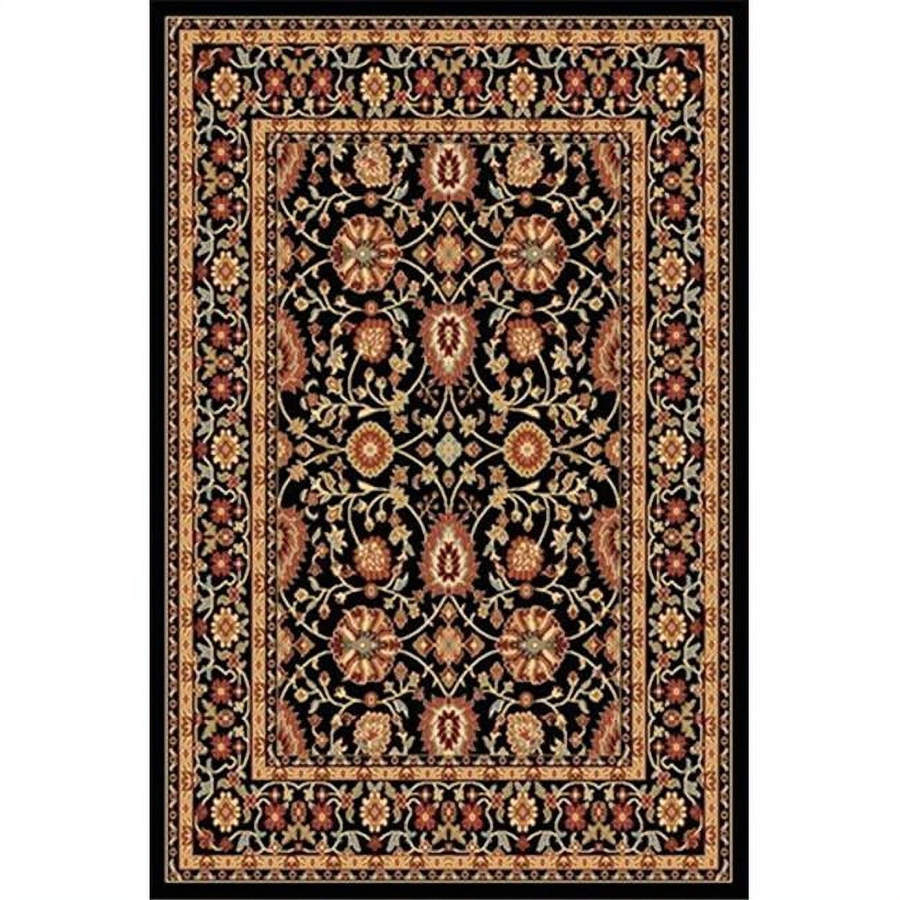 YA352803090 Yazd 3.3 x 5.3 2803-090 Rug - Black-Black