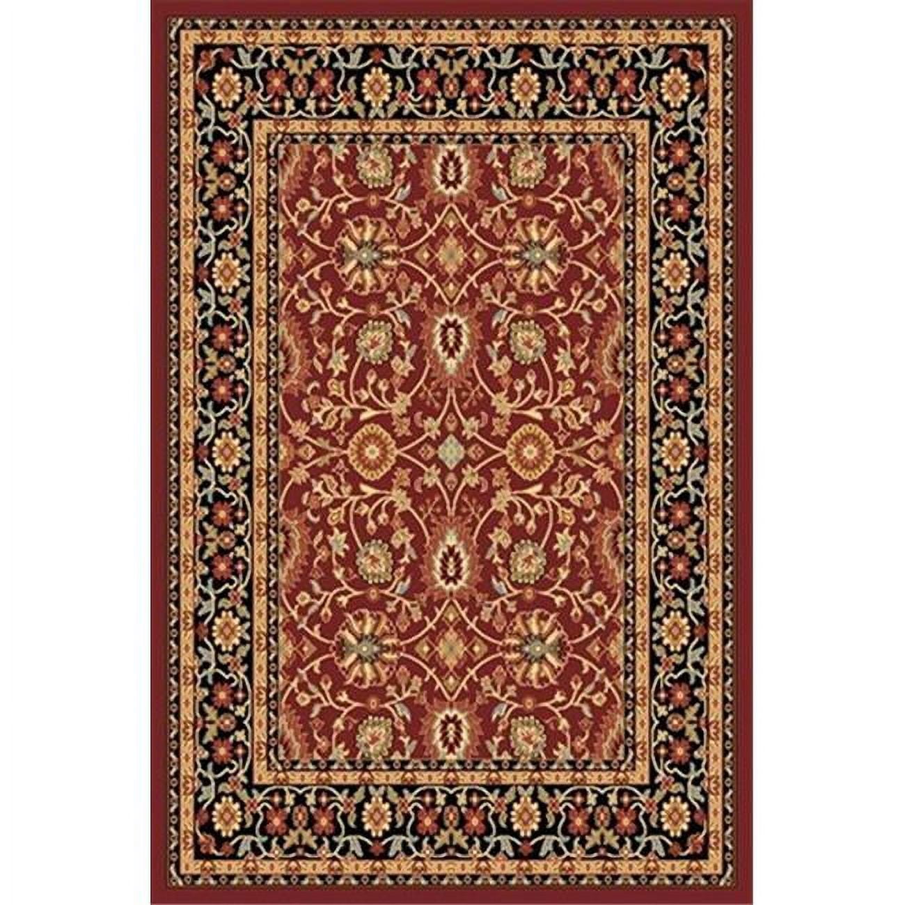 YA692803390 Yazd 5.3 x 7.7 2803-390 Rug - Red-Black