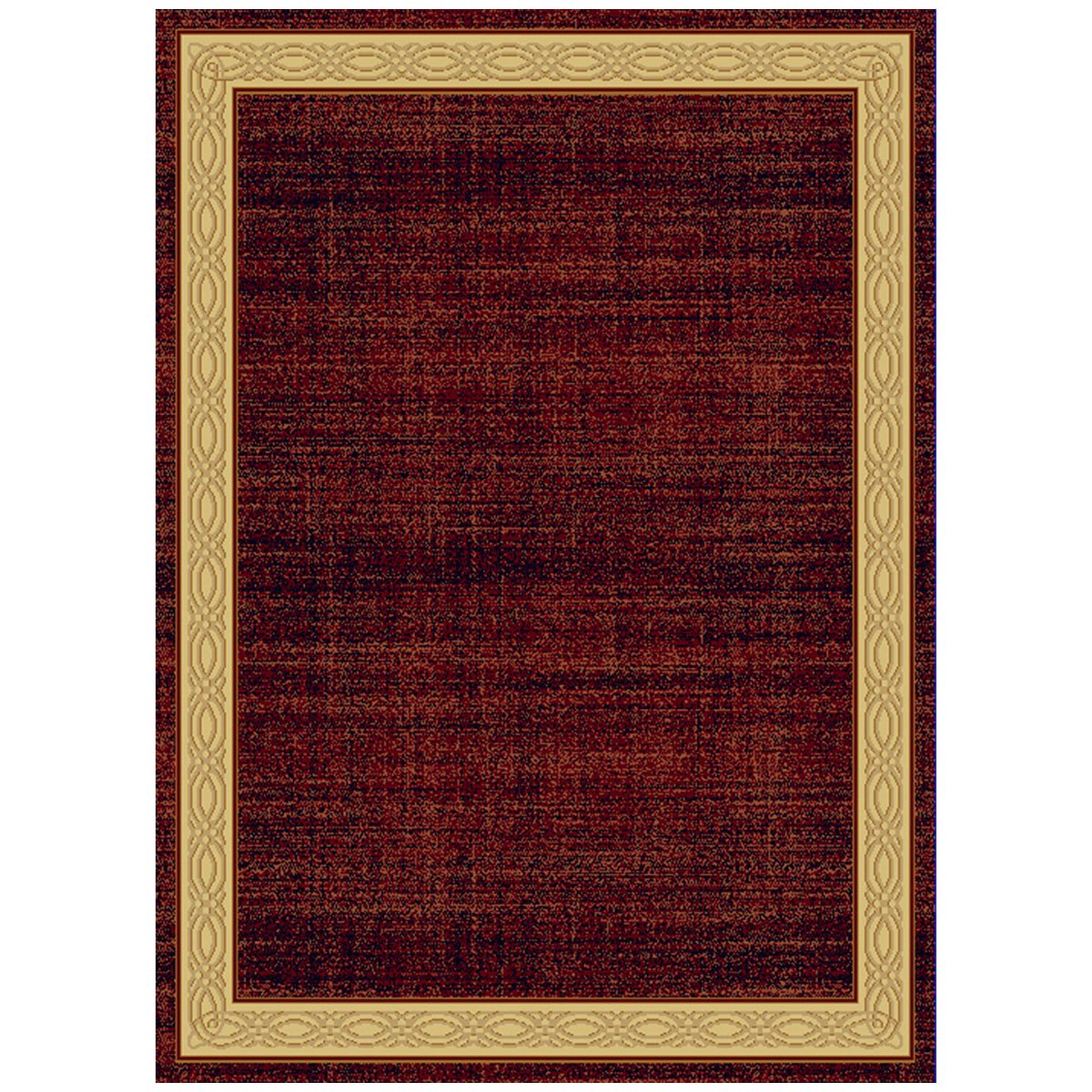 Yazd 7'10in. x 10'10in. Red Area Rug - Traditional Design - Durable Polypropylene