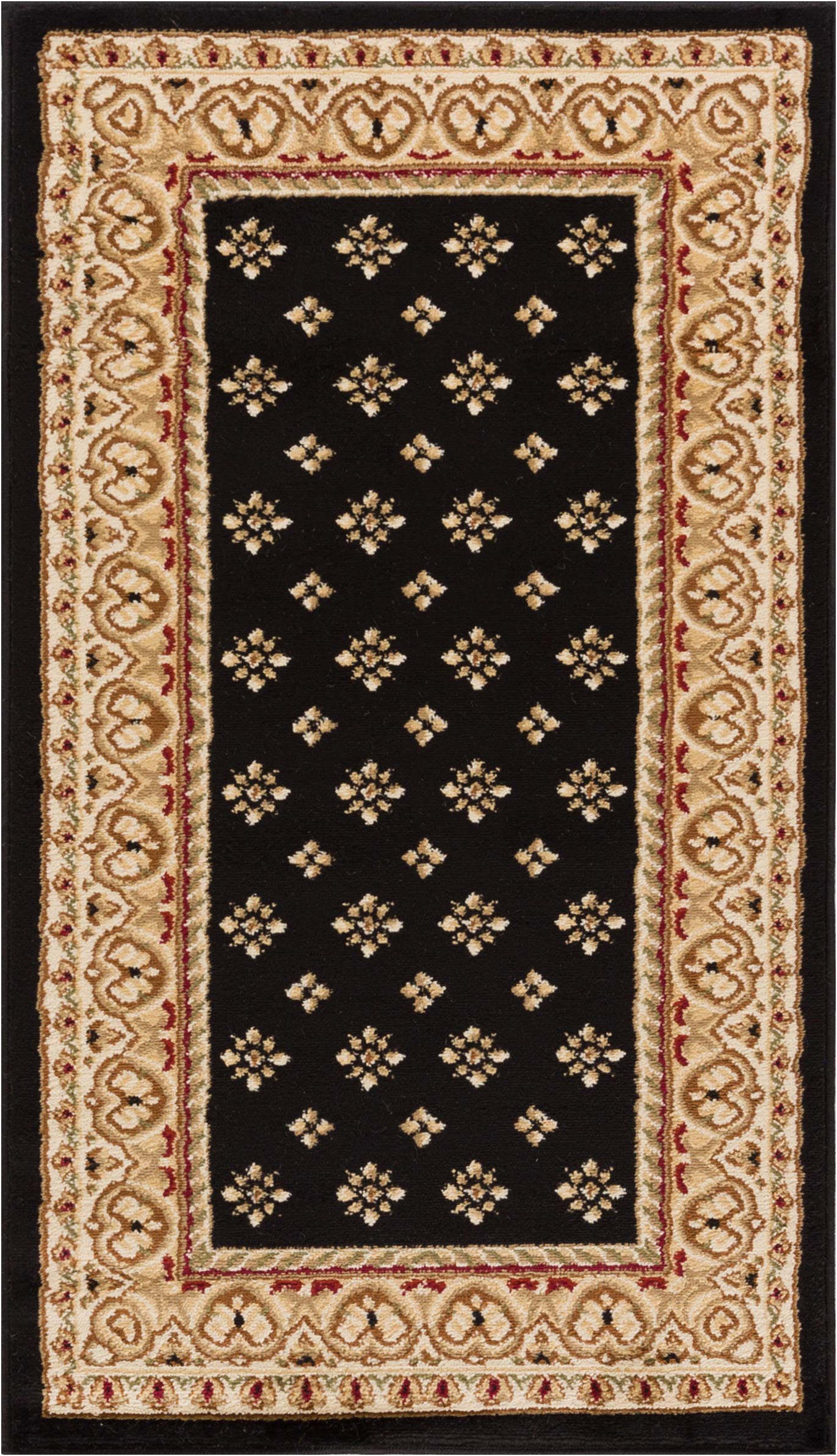 Barclay Hudson Terrace 2 ft. 3 in. x 3 ft. 11 in. Rectangular Area Rug in Black