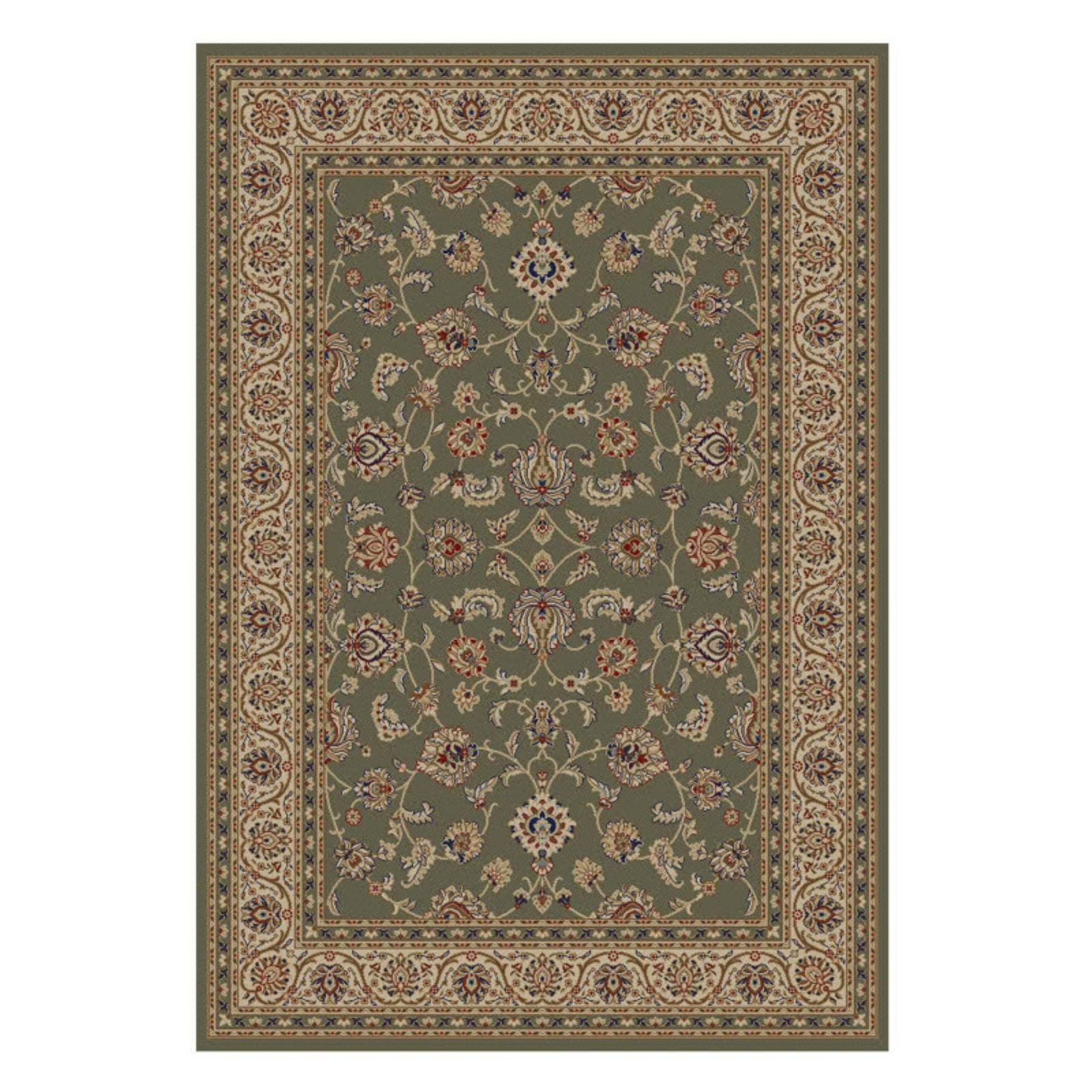 Barclay Sarouk 5 ft. 3 in. Round Area Rug in Green