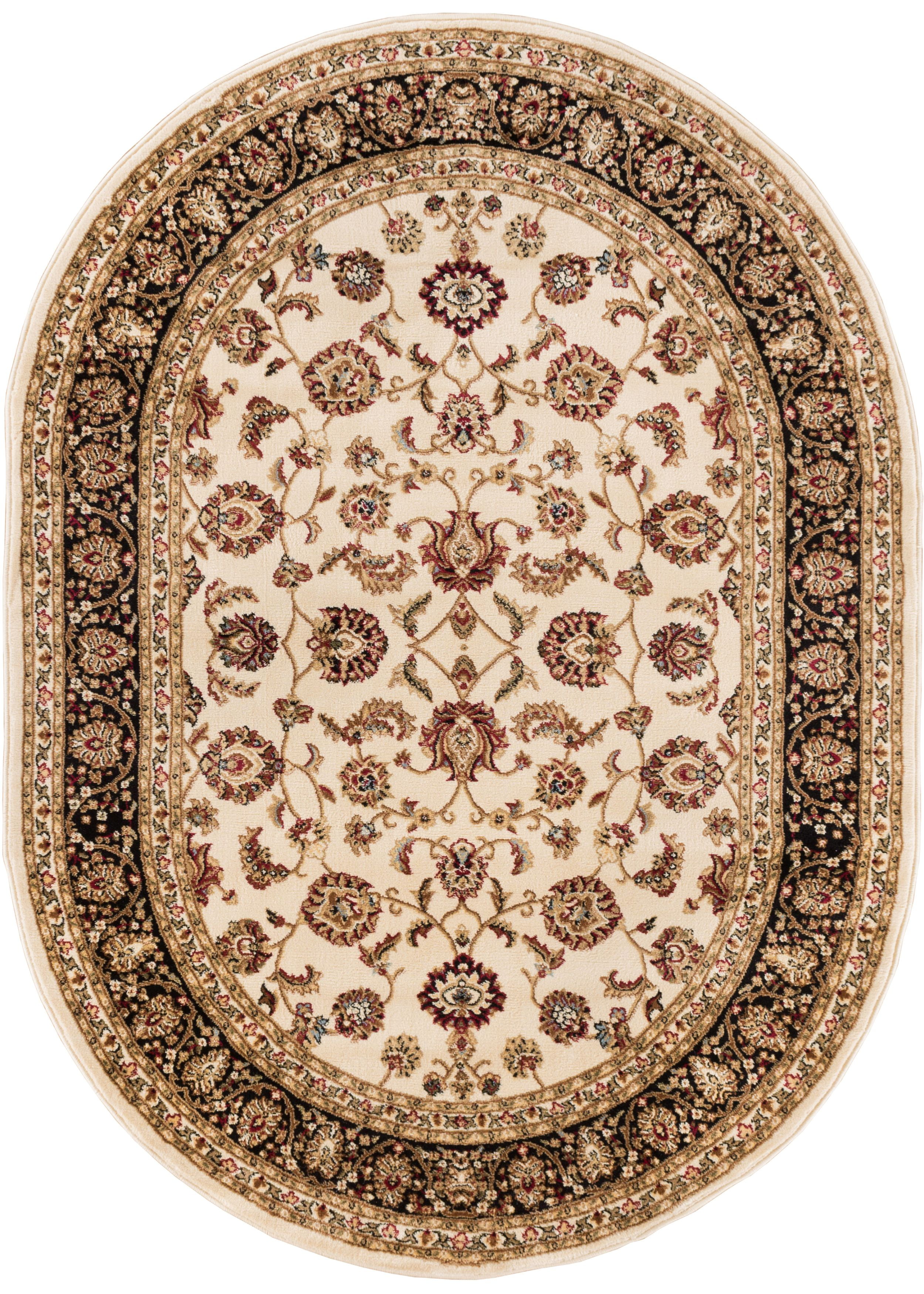 549325 Barclay Sarouk 5 ft. 3 in. x 7 ft. 3 in. Rectangular Area Rug in Ivory