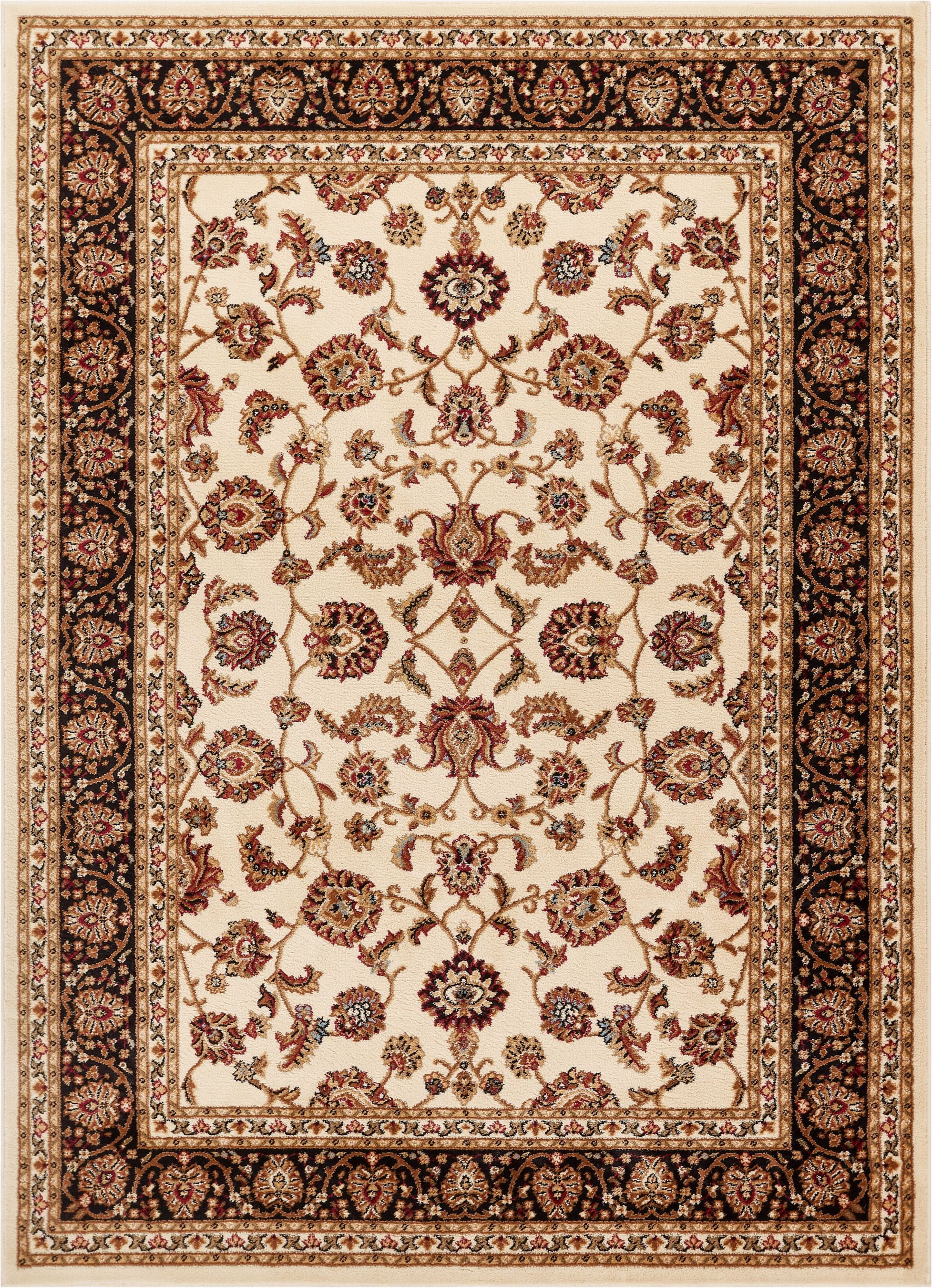 Barclay Sarouk 6 ft. 7 in. x 9 ft. 6 in. Rectangular Area Rug in Ivory