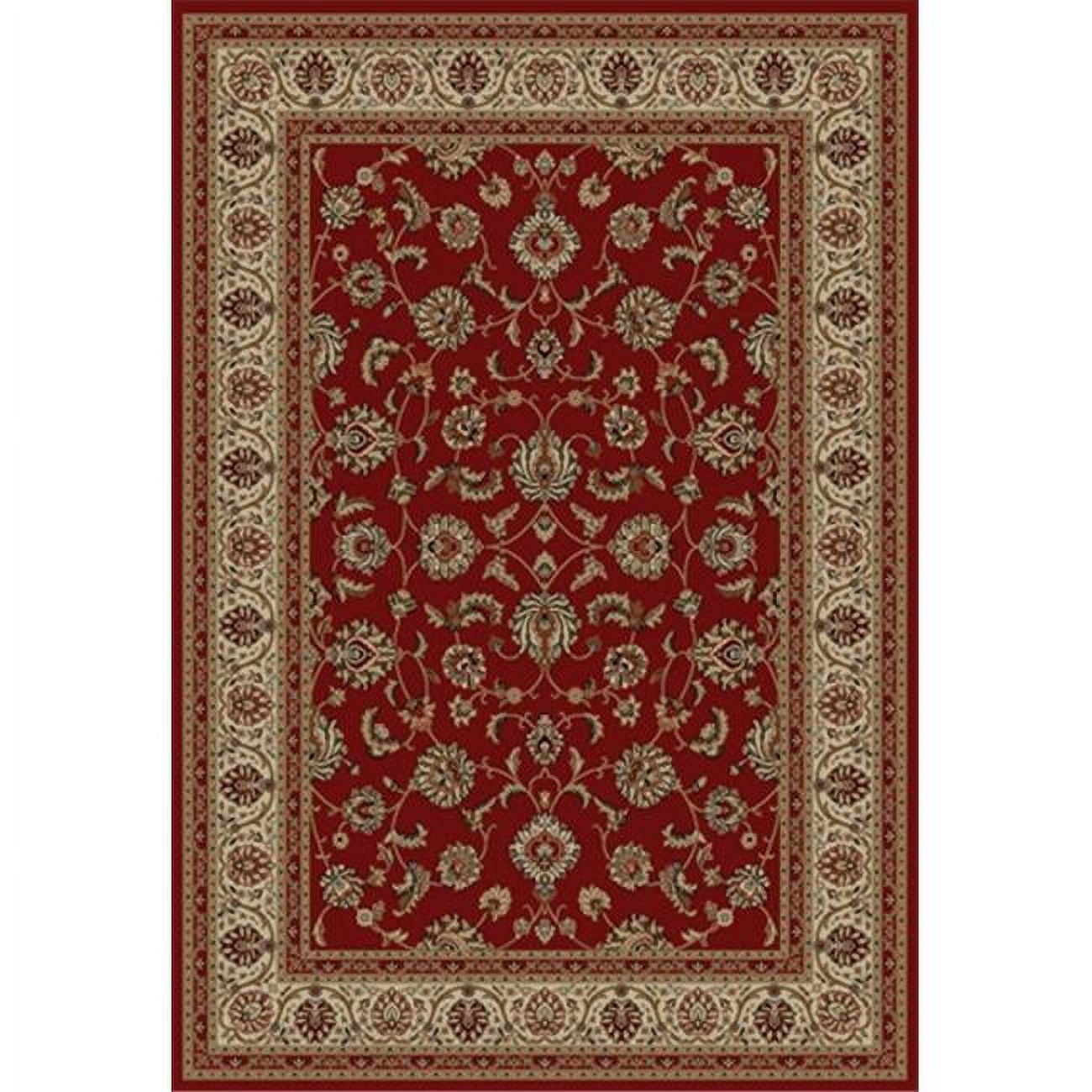 Barclay Sarouk Rectangular Area Rug in Red - 7 ft. 10 in. x 9 ft. 10 in.