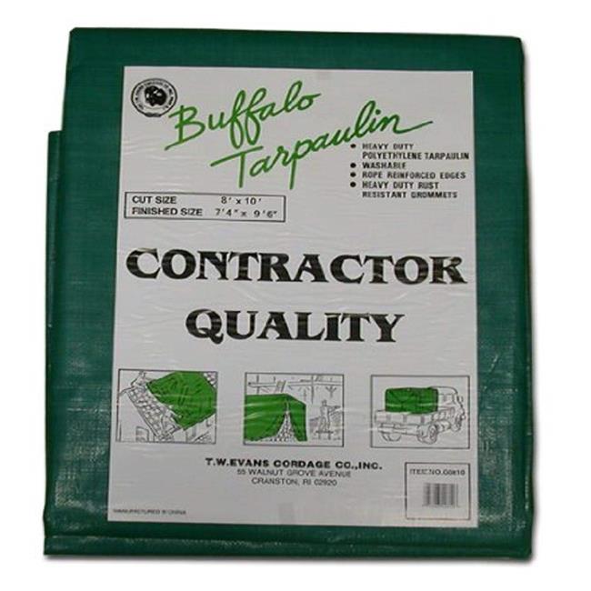 T.W. Evans Cordage G3060 30 ft. x 60 ft. Contractor Grade Poly Tarp in Black ...