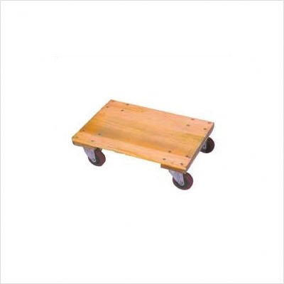 272063 Solid Wood Dolly - With 4 in. Casters 24 in. x 16 in.