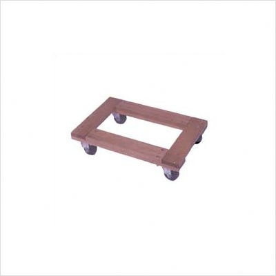 272067 Flush Open Deck Wood Dolly - With 4 in. Casters 24 in. x 16 in.