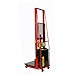 Large Platform Powered Stacker With Power Drive System - 80 in. Raised Height