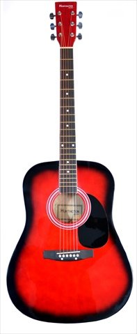 41 in Handcrafted Steel String Acoustic Guitar in Redburst