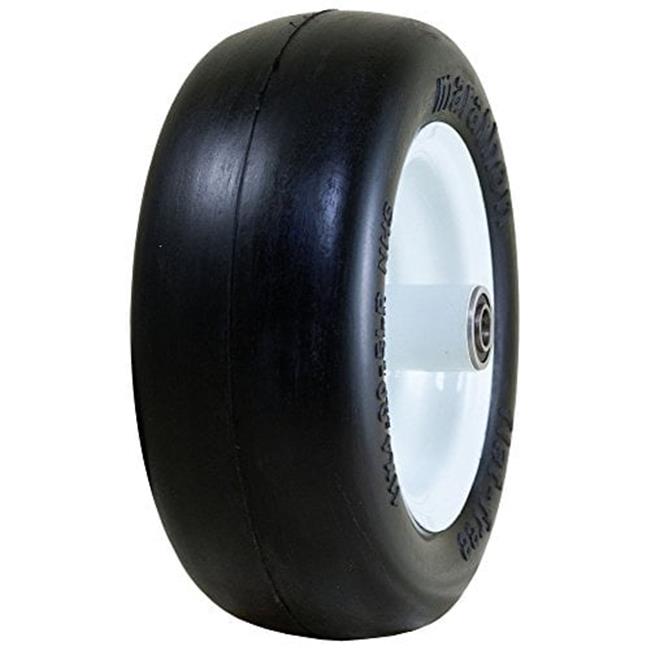 Marathon Industries 01410P 11x4.00-5 in. Flat-Free Lawn Mower Tire with Smoot...