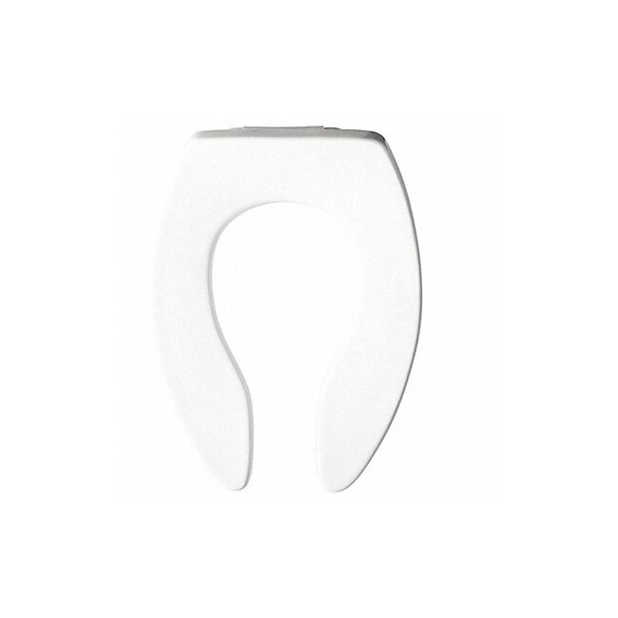 Toilet Seat Without Cover, Non Self-Sustaining Check Hinge, Elongated, White