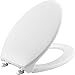 Elongated Closed Front Toilet Seat in White