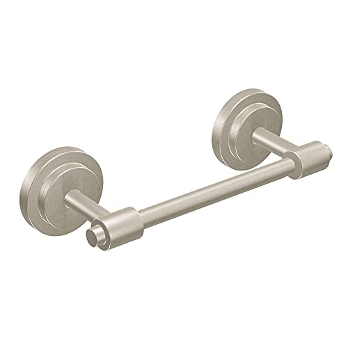 DN0708BN Iso Double Post Toilet Paper Holder in Brushed Nickel