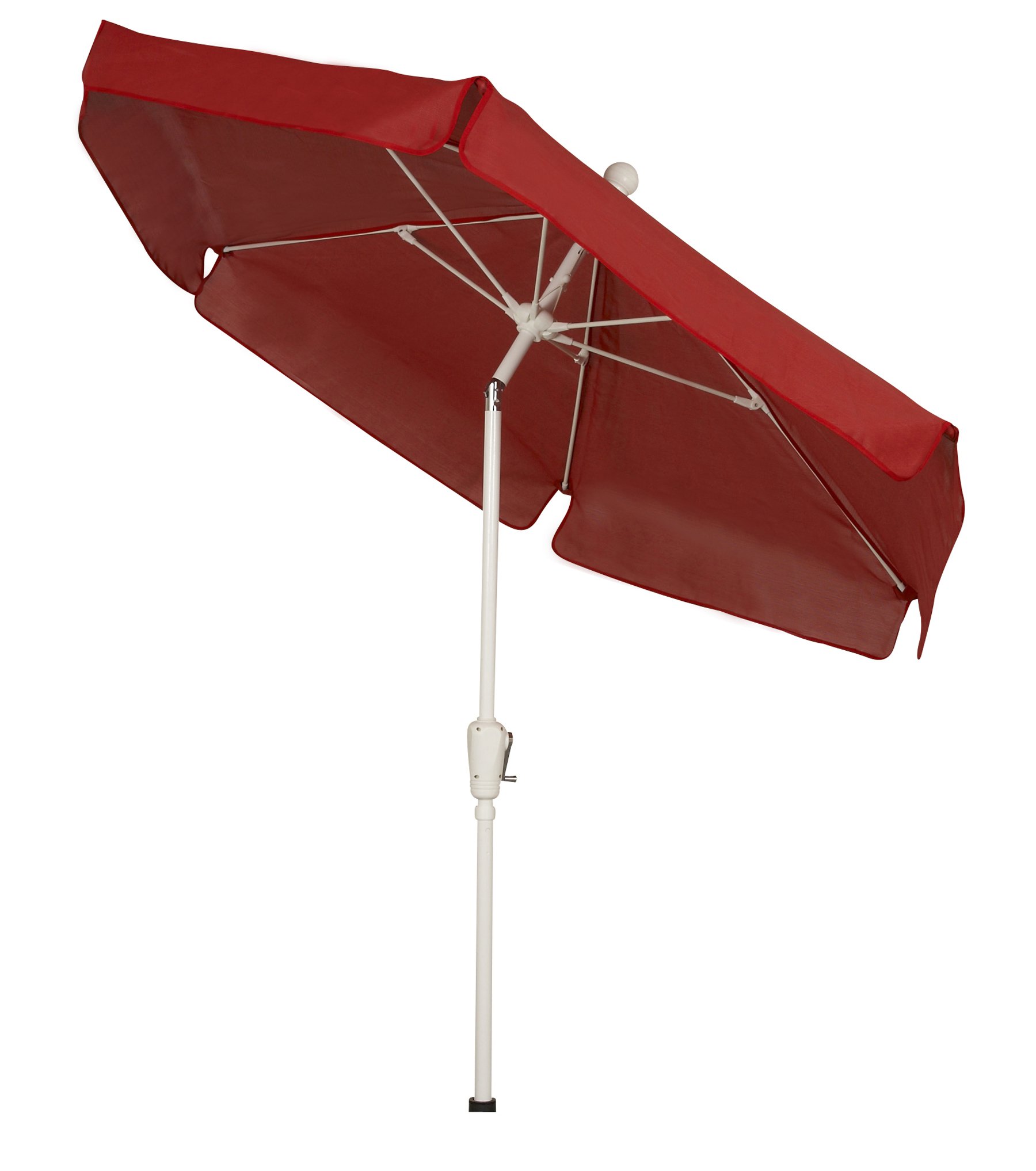 7Gcrw-T-Red Garden Umbrella 7.5 Ft - Red