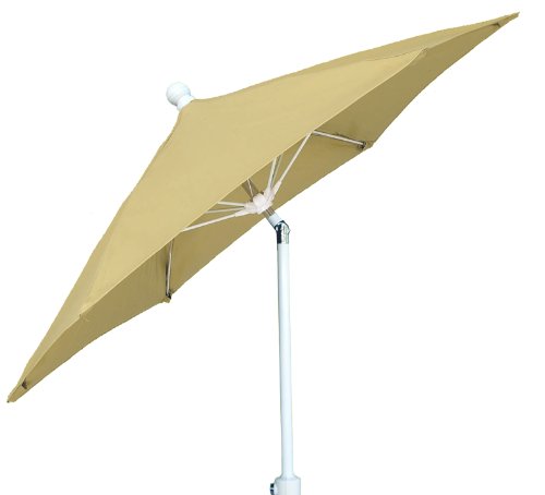 Patio Tilt Umbrella Crank White,Black,7.5 ft.
