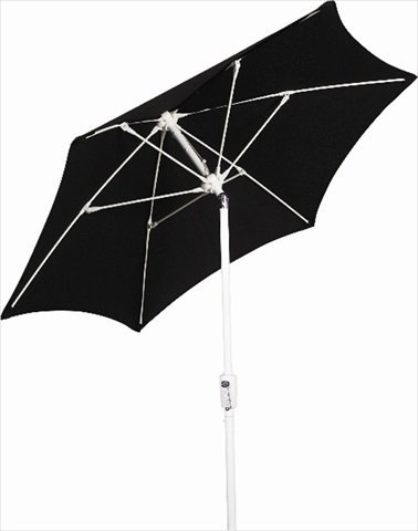 7Hcrw-T-Black Patio Umbrella 7.5 Ft - Black