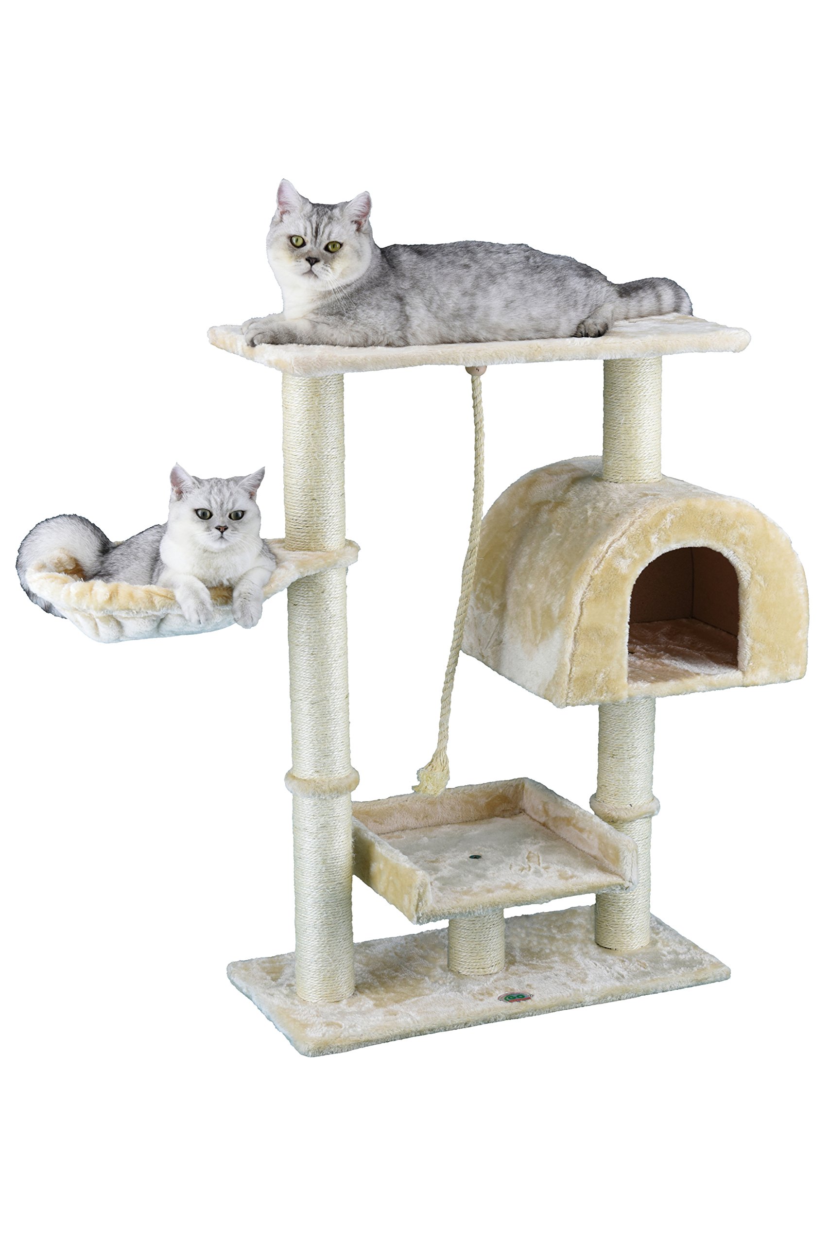 Picture of Go Pet Club F16 36 in. Beige Cat Tree Condo Furniture