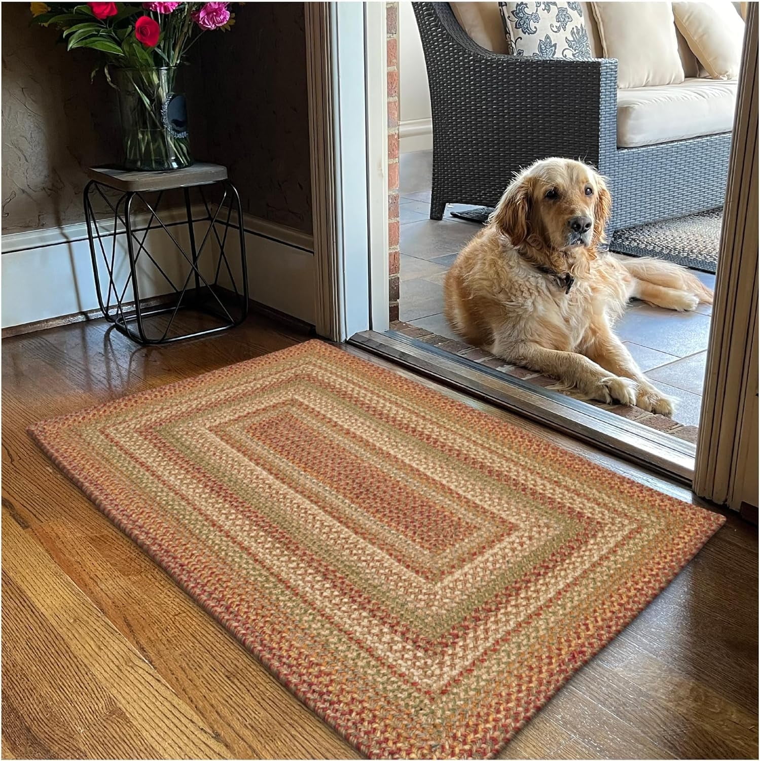 Harvest Hudson Jute Braided Rugs - Rectangle - 1 ft 8 in x 2 ft 6 in
