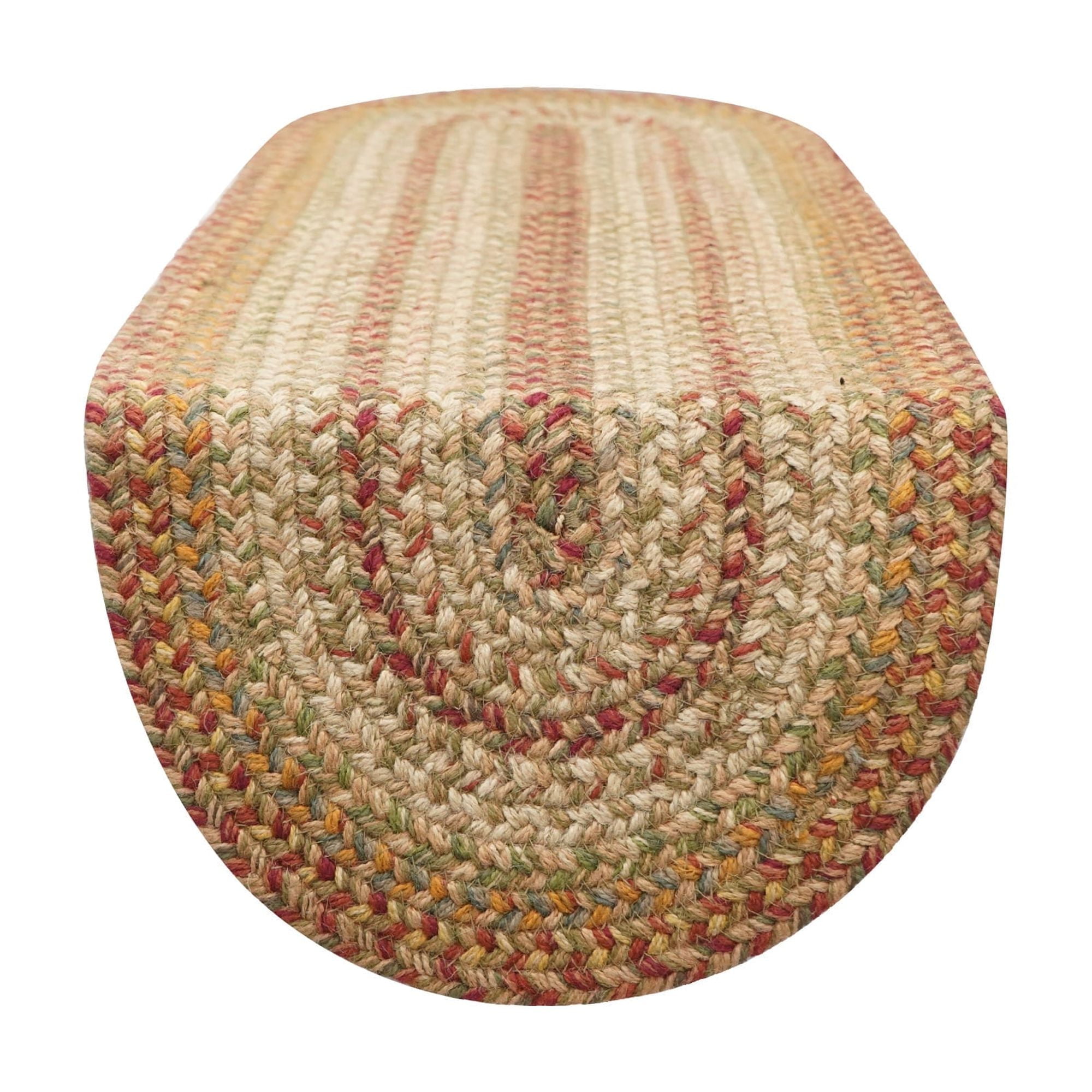 Harvest Hudson Jute Braided Rugs - Table Runner - Oval -  11 in x 36 in