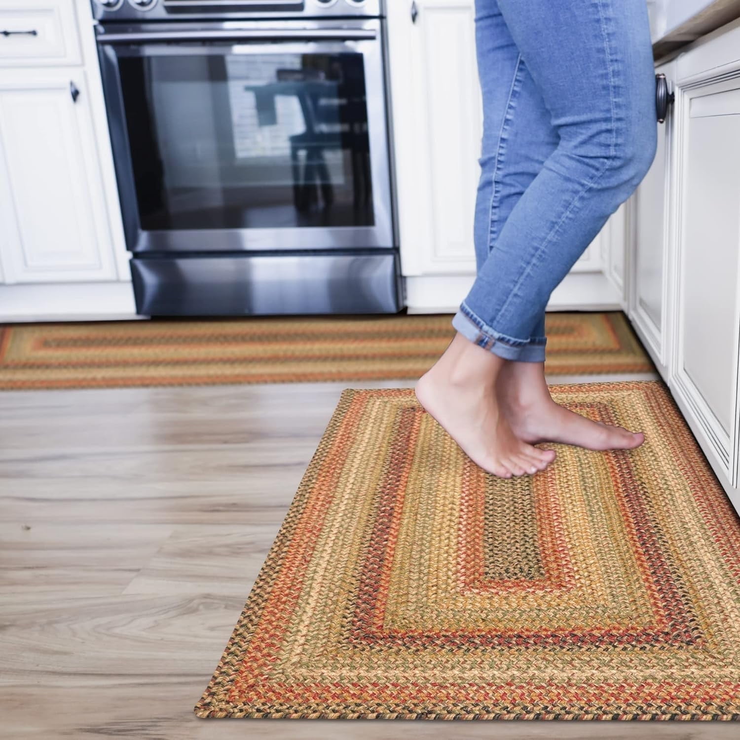 512093 Kingston Hudson Jute Braided Rugs - Rectangle -  2 ft 3 in x 3 ft 9 in