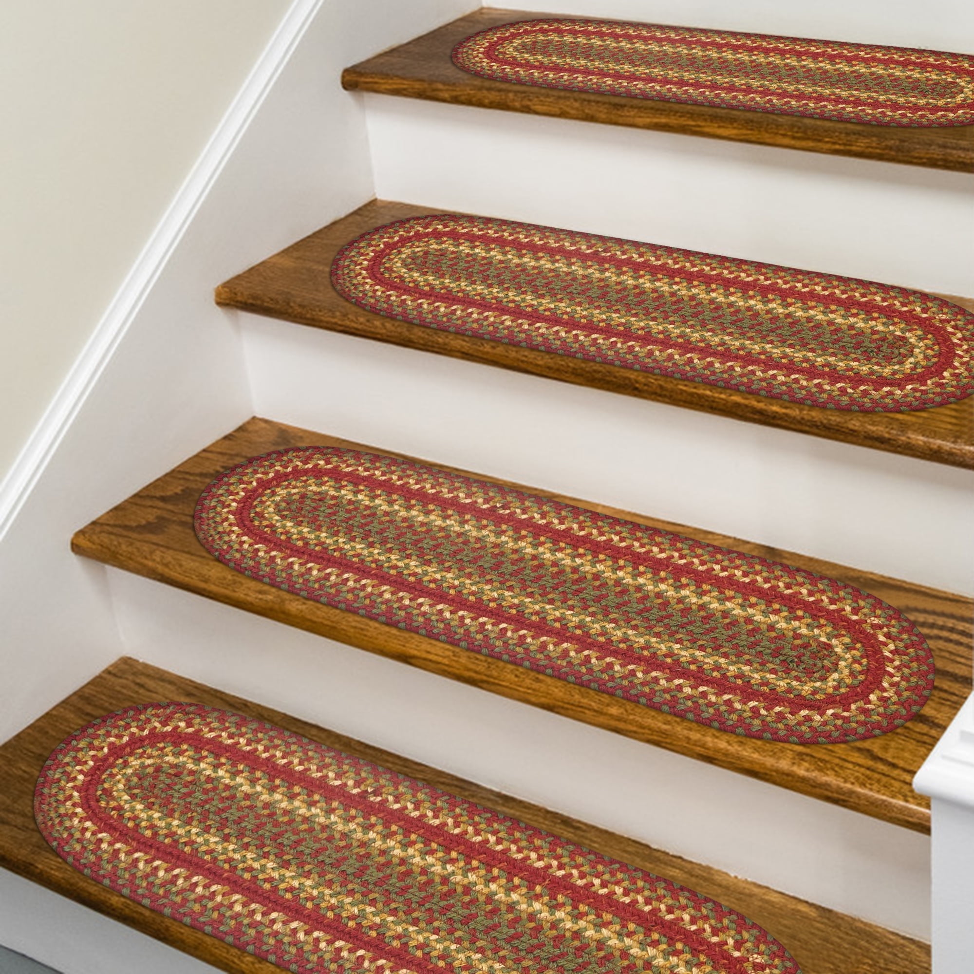 596123 Cider Barn Hudson Jute Braided Rugs - Oval - set of 13 -  8 in x 2 ft 4 in