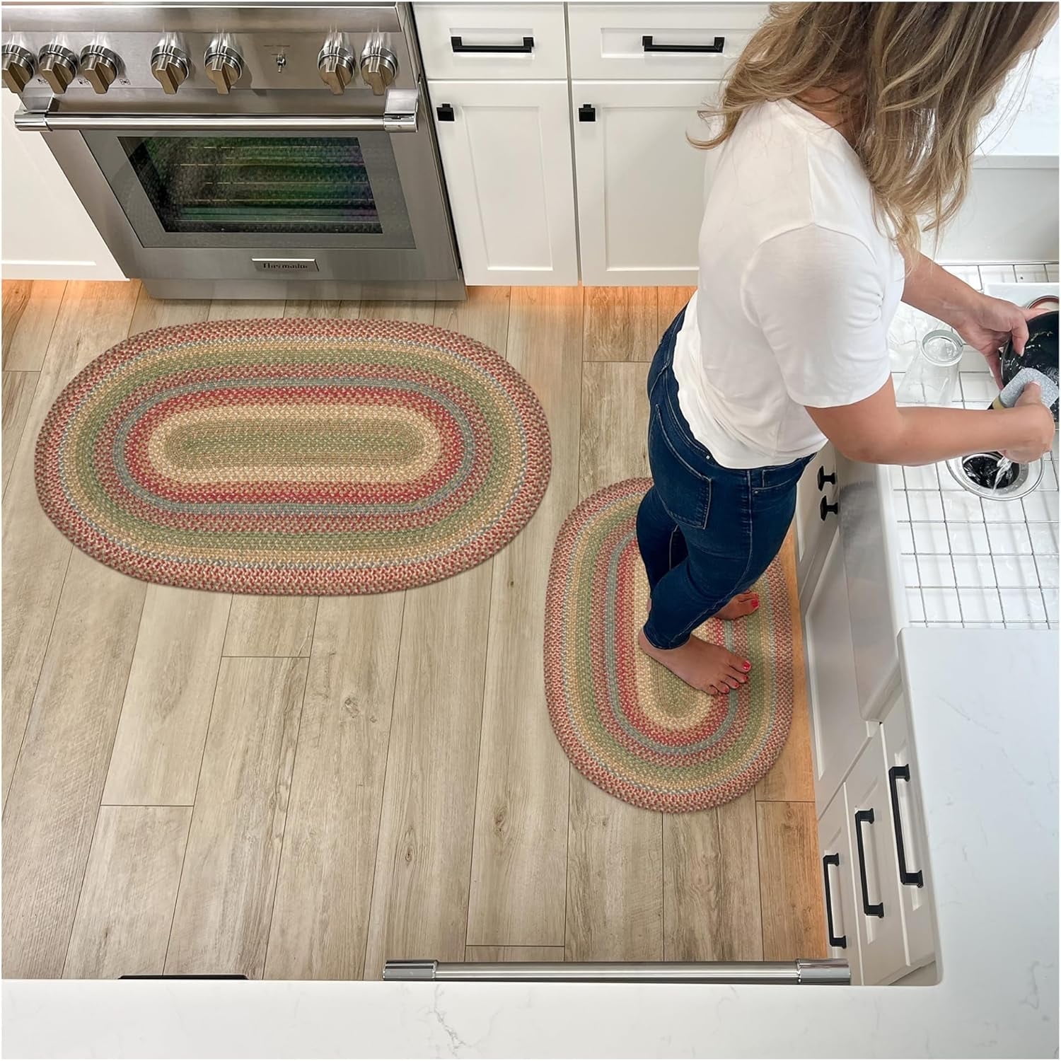 Azalea Hudson Jute Braided Rugs - Oval - 2 ft 3 in x 3 ft 9 in