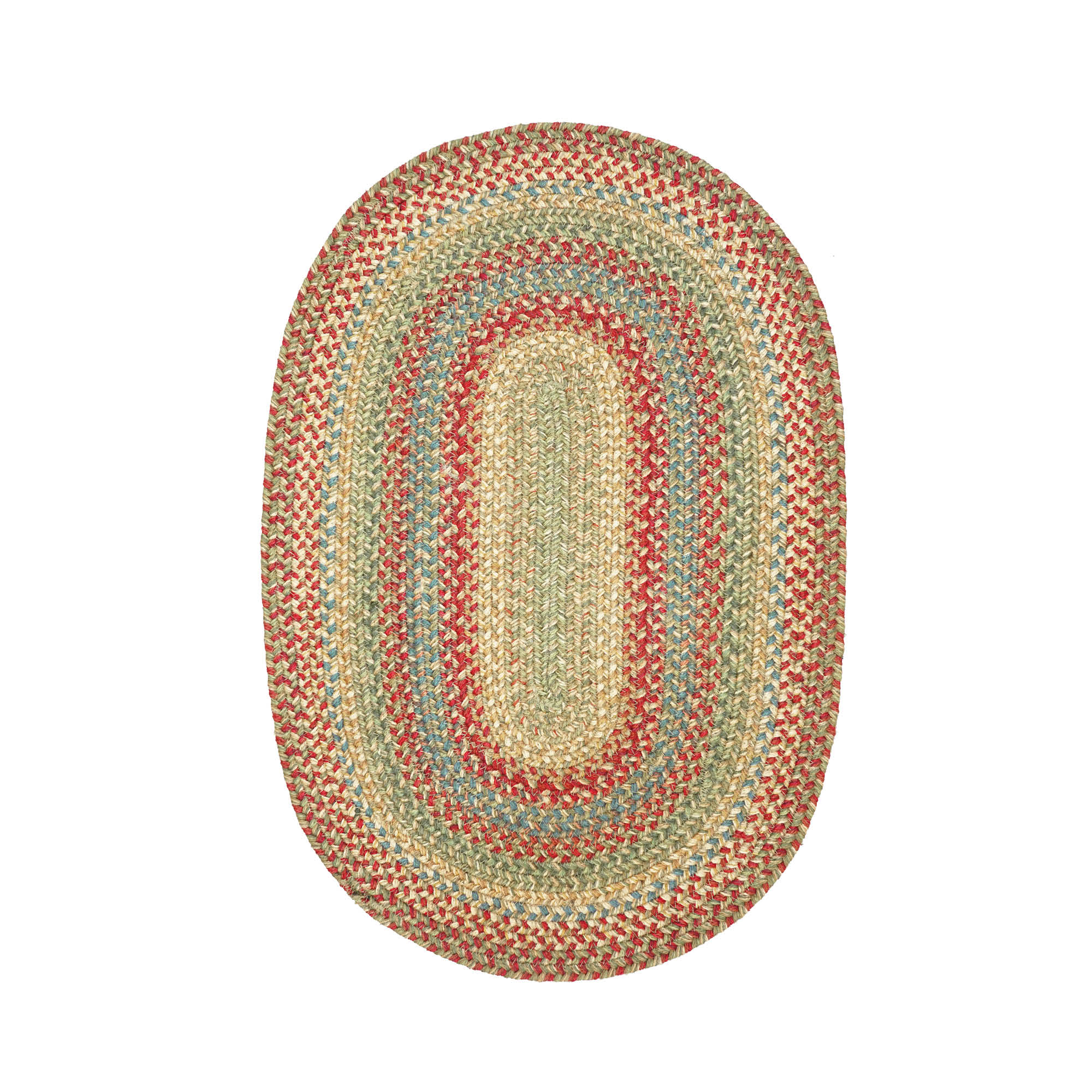 Azalea Hudson Jute Braided Rugs - Oval - 4 ft x 6 ft
