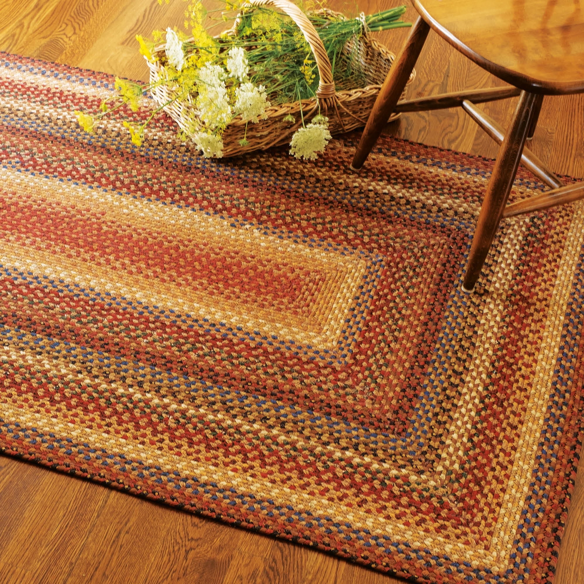 413246 Biscotti Cotton Braided Rugs - Rectangle - 4 ft x 6 ft