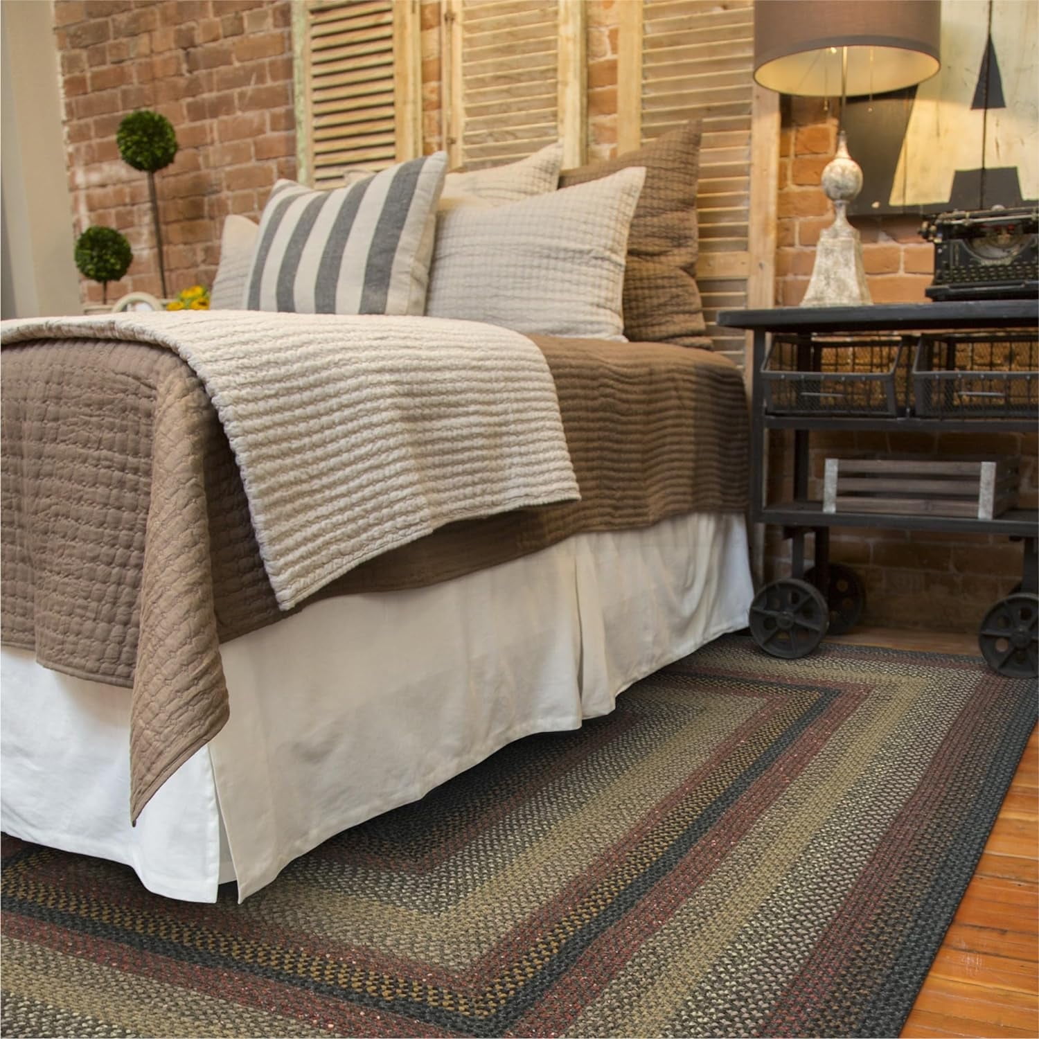 414090 Enigma Cotton Braided Rugs - Rectangle -  5 ft x 8 ft