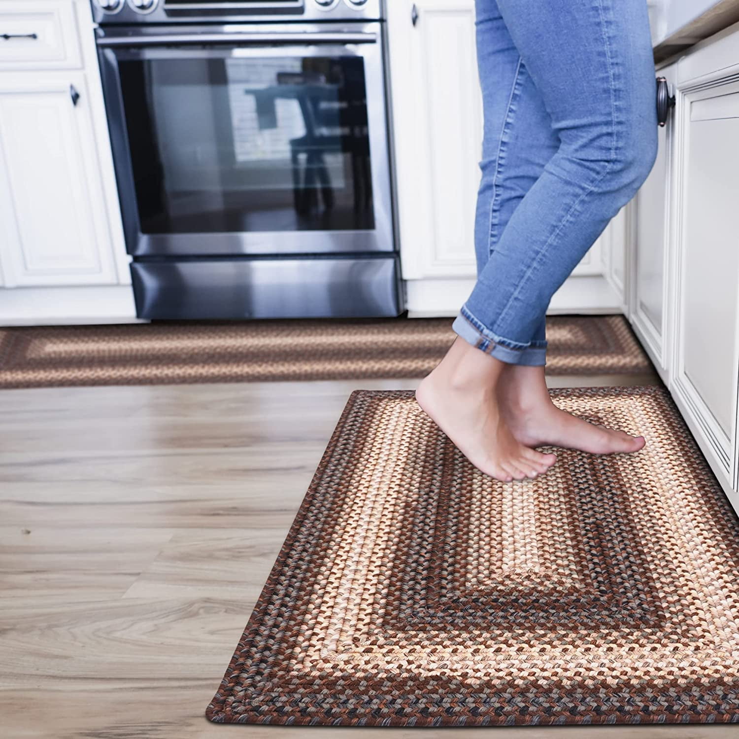 310125 Driftwood Ultra Durable Braided Rugs - Rectangle - 2 ft 3 in x 3 ft 9 in