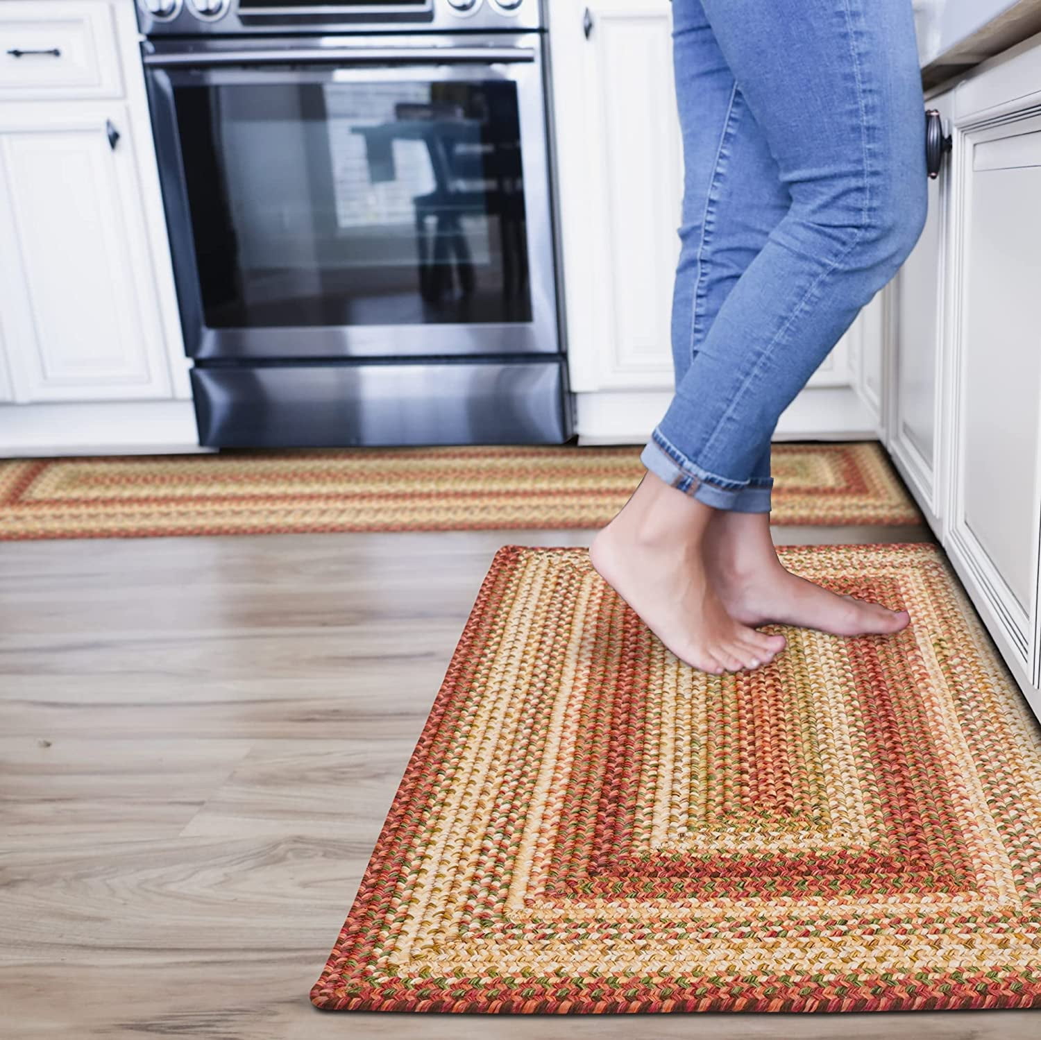 310156 Barcelona Ultra Durable Braided Rugs - Rectangle - 2 ft 3 in x 3 ft 9 in