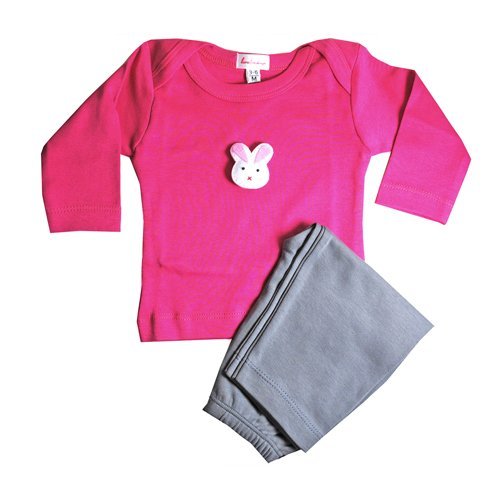 GFB6 Bunny Outfit -Fuchsia- 6-12 Months