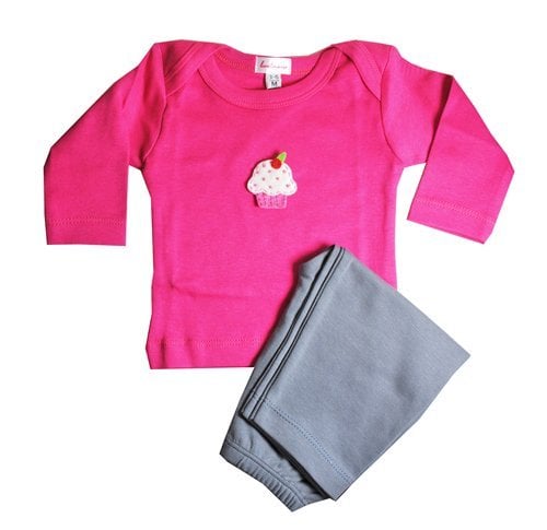 Cupcake Outfit - Fuchsia- 3-6 Months