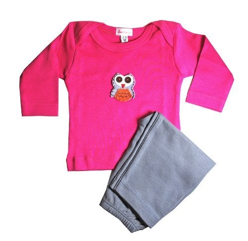 Owl Outfit - Fuchsia- 3-6 Months