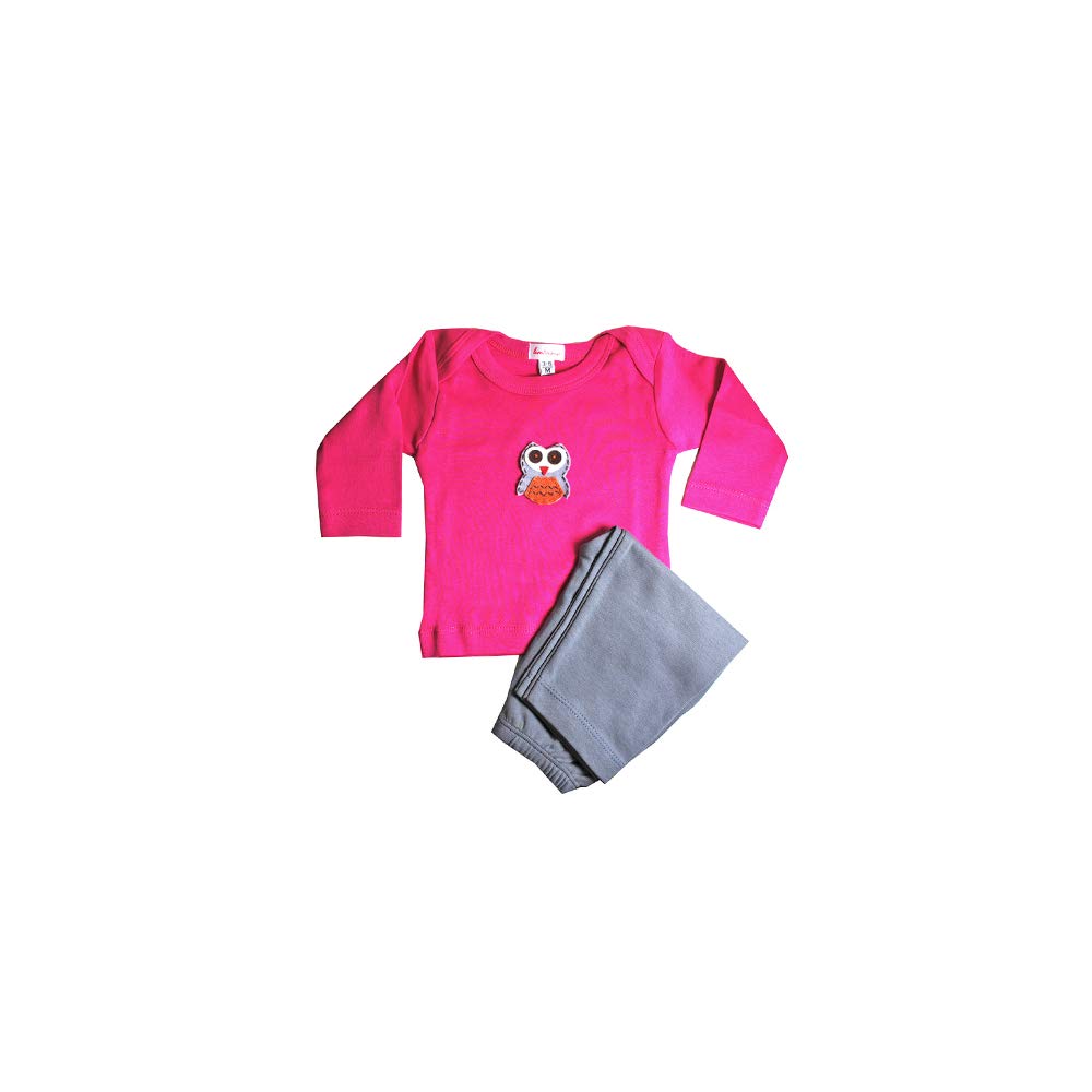 Owl Outfit - Fuchsia, 6-12 Months