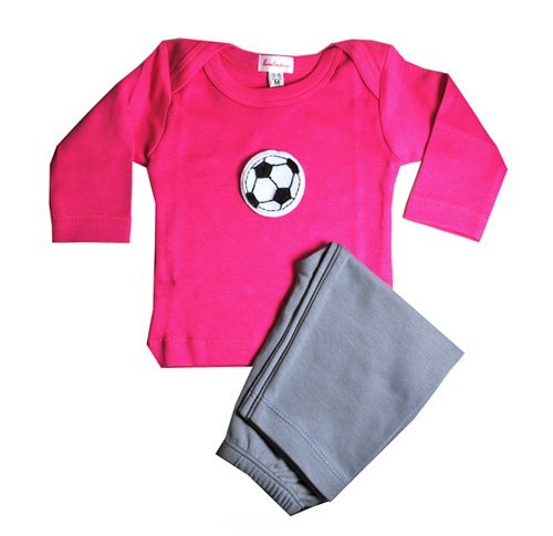 Soccer Outfit - Fuchsia  12-18 Months
