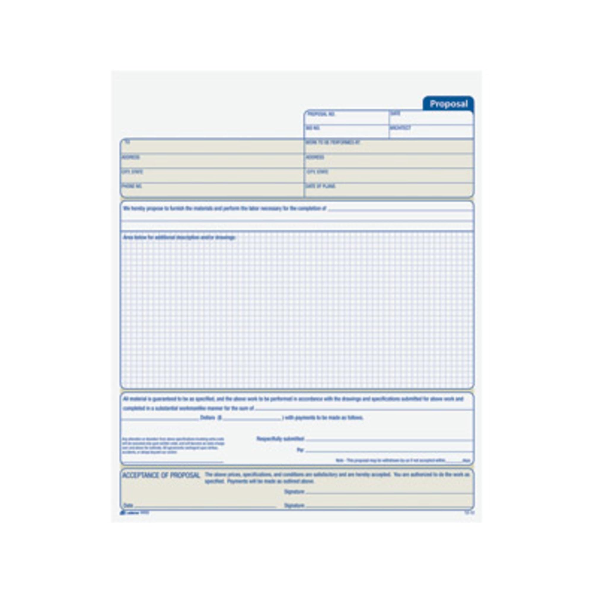 9450ABF Duplicate Proposal Form Book