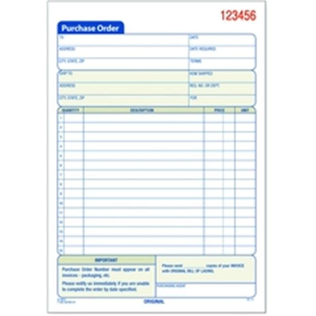 Purchase Order Book 2-part carbonless 50 ST per BK