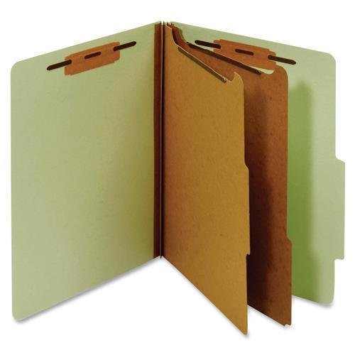PU61 GRE Classification Folders- Letter Size- 2 Partitions- Green