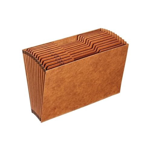 Heavy Duty Files- Open Top- 12 Pockets- Jan-Dec- Legal