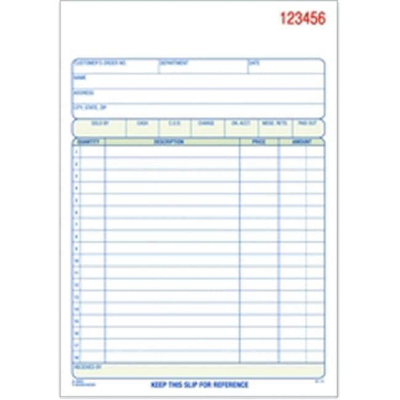 DC5805-10 Sales Order Book- 2-part- carbonless- 5.56x8.44- 50 ST per BK